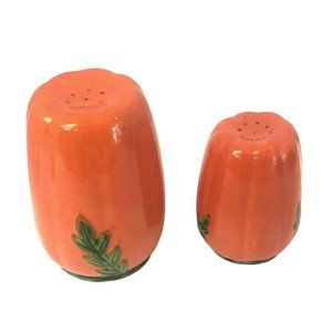 Salt and Pepper Pumpkin Shakers Occupied Japan 4"‎ and 3"